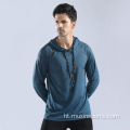 Chòp mòd atletik kapuchon espò sweatshirt